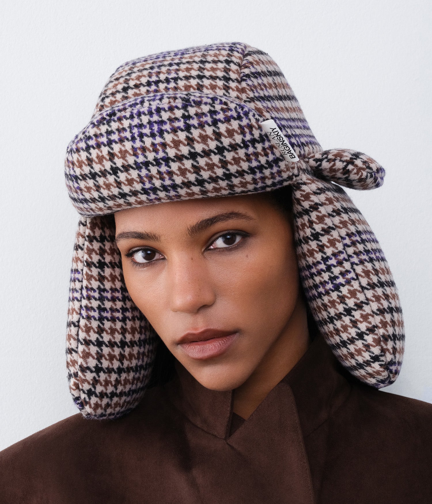 Houndstooth Aviator Hat • Ruslan Baginskiy Hats 