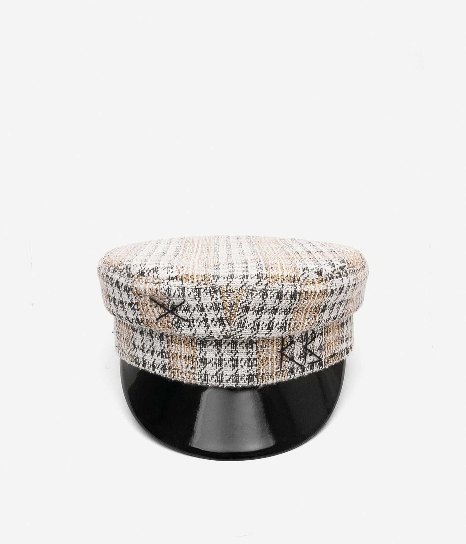 Checked-tweed baker boy cap • Ruslan Baginskiy Hats 