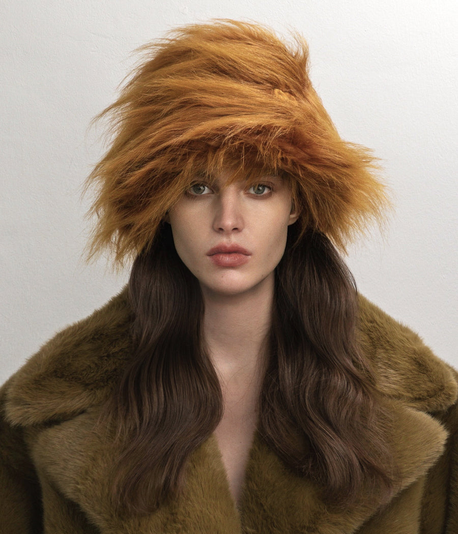 ruslan baginskiy Faux-Fur Bucket Hat FW23-24 BCT004-P-HH-WRB-SM ruslan baginskiy Faux-Fur Bucket Hat FW23-24 BCT004-P-HH-WRB-SM