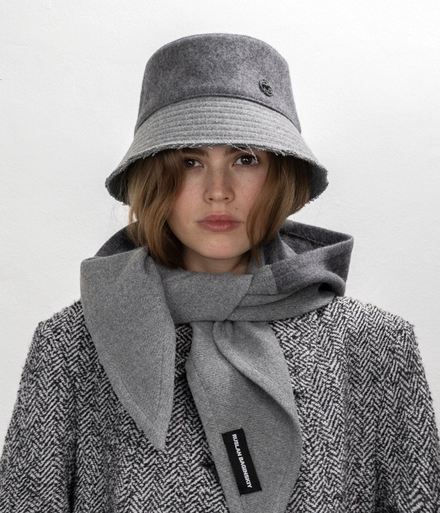 ruslan baginskiy Monogram Embellished Bucket Hat FW23-24 BCT030/031-WP-W-BHR-RWRB-XXS ruslan baginskiy Monogram Embellished Bucket Hat FW23-24 BCT030/031-WP-W-BHR-RWRB-XXS