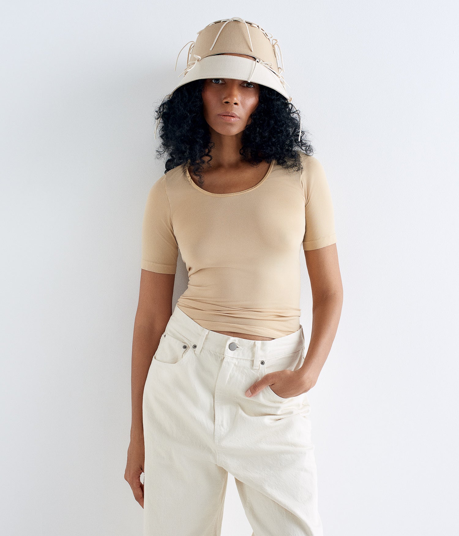 Embellished Bow Tie Bucket Hat Embellished Bow Tie Bucket Hat