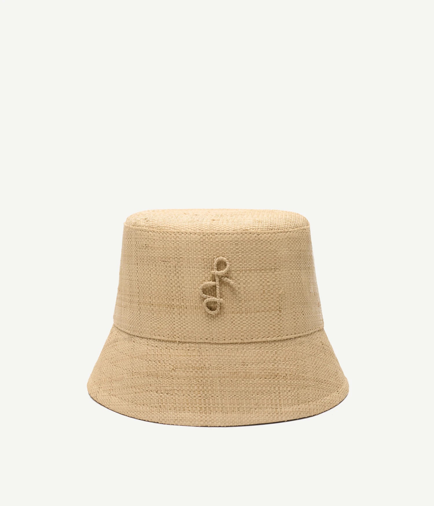 【Ruslan Baginskiy】 Strawバケットハット Logo-patch Knitted Straw Bucket Hat • Ruslan Baginskiy Hats