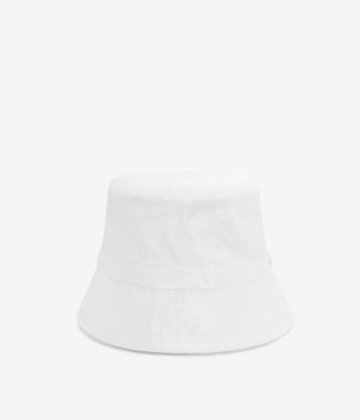 Monogram-Embellished Linen Bucket Hat