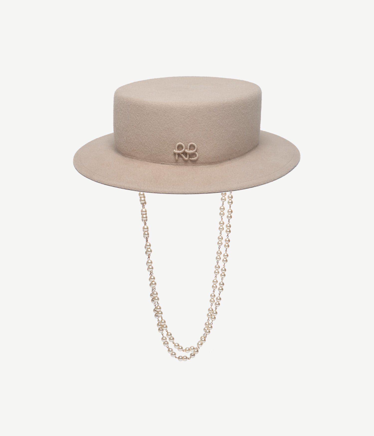 Double Chain Strap Canotier Hat Double Chain Strap Canotier Hat