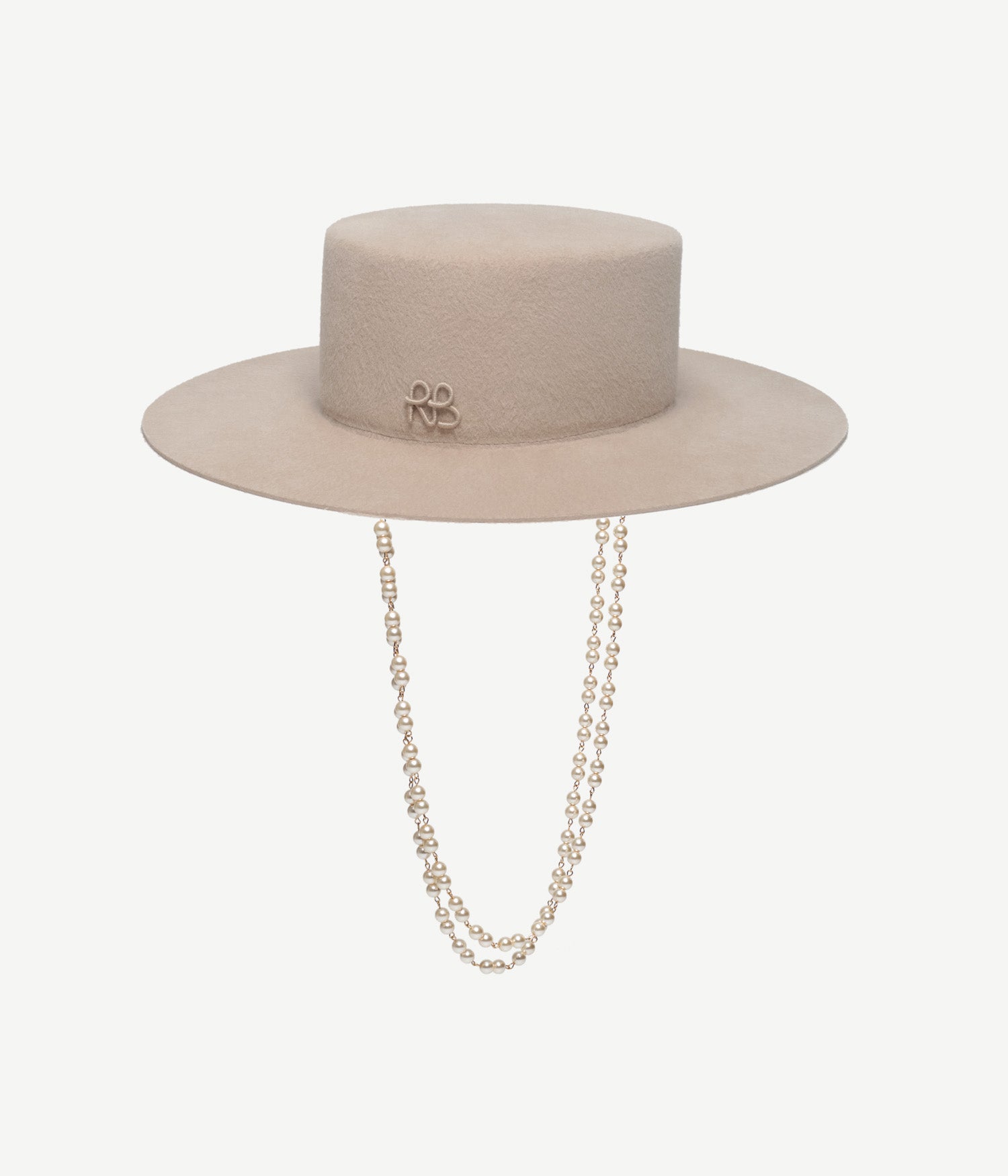 Double Chain Strap Canotier Hat Double Chain Strap Canotier Hat