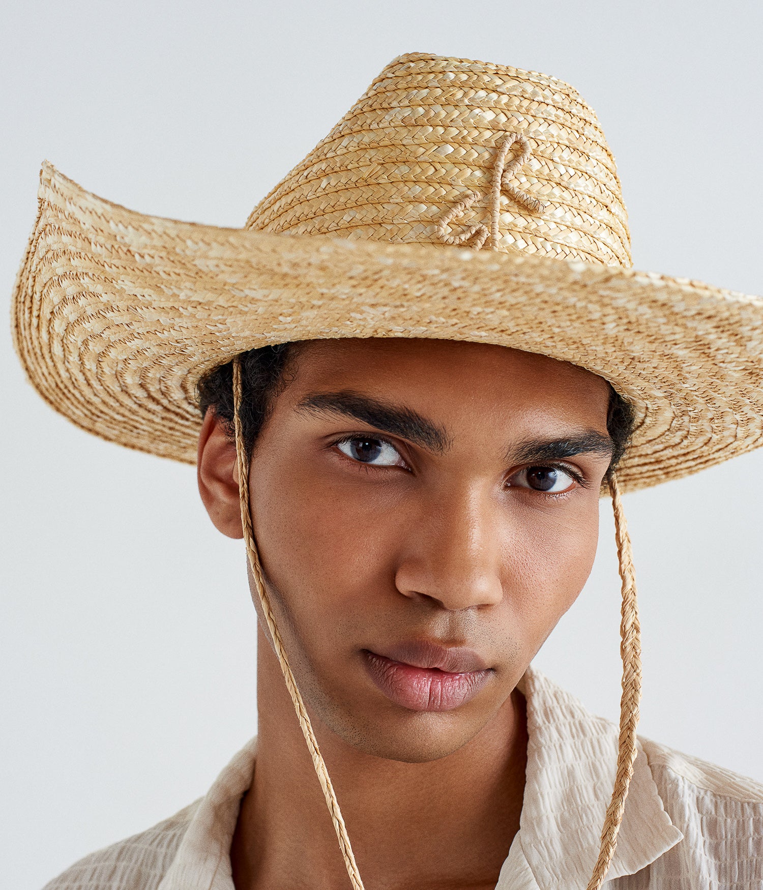 Monogram-embellished Straw Cowboy Hat Monogram-embellished Straw Cowboy Hat