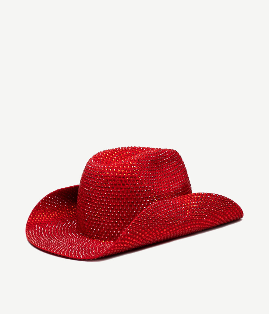 ruslan baginskiy Crystal-embellished Cowboy Hat FW23-24 CWB100/034-F-DMD-XXS ruslan baginskiy Crystal-embellished Cowboy Hat FW23-24 CWB100/034-F-DMD-XXS