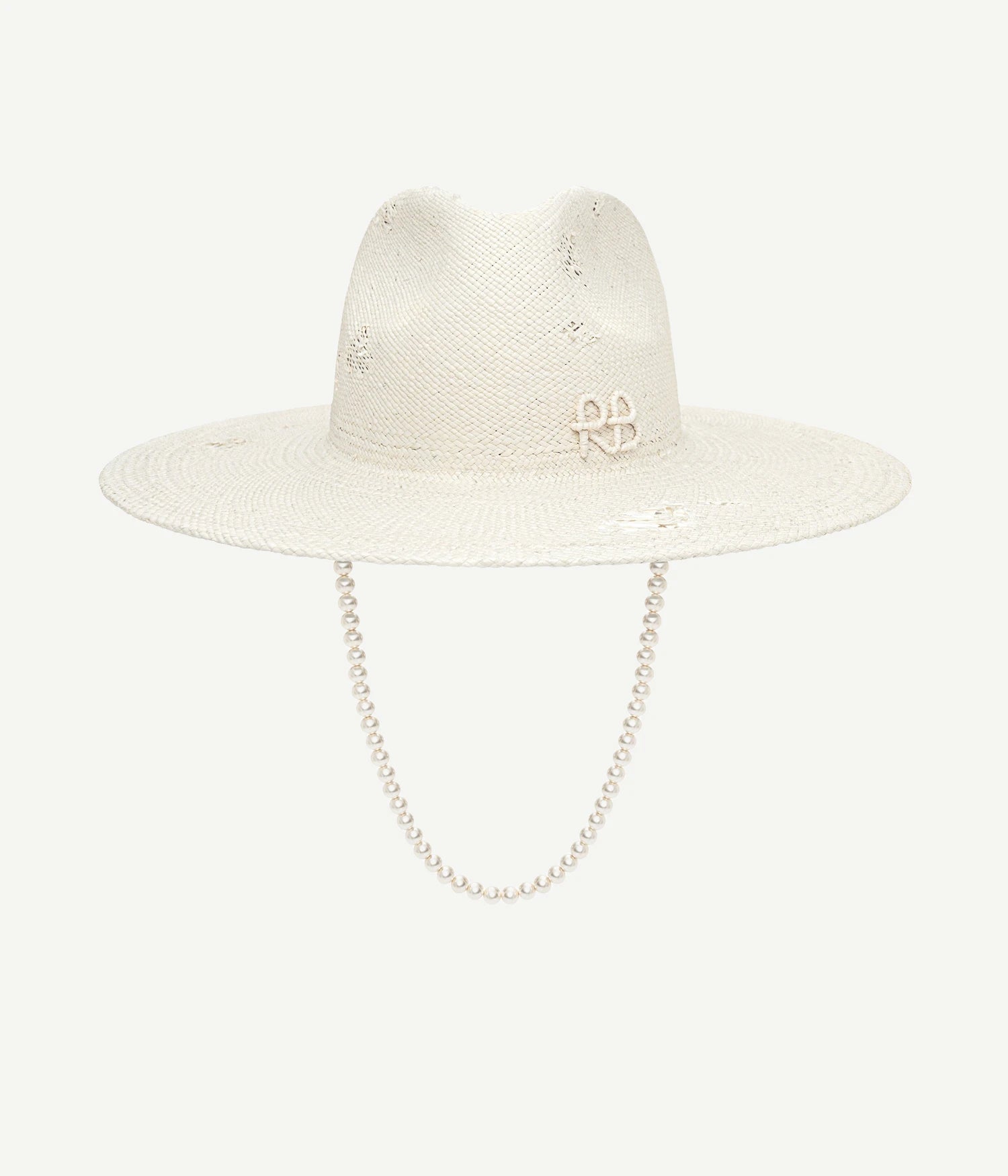 Maxi-pearls Embellished Fedora Hat Maxi-pearls Embellished Fedora Hat