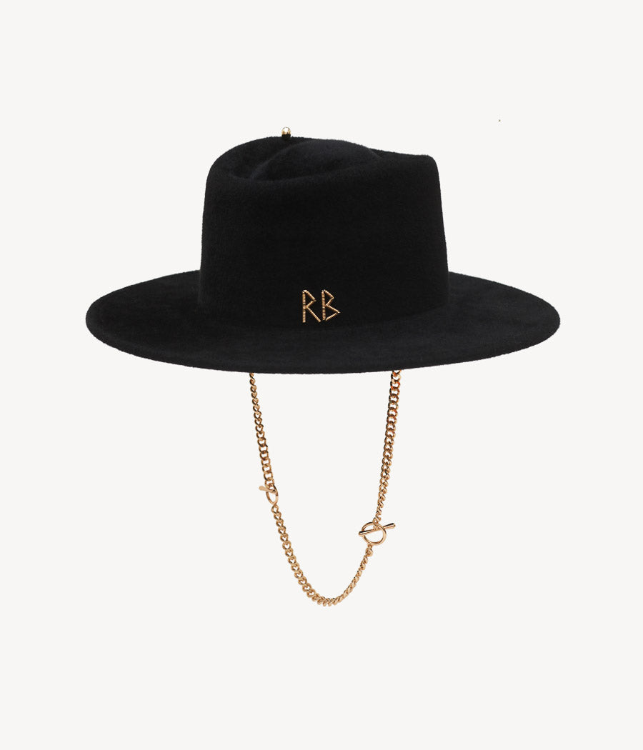 Chain Strap Gambler Hat GMB033-F-PRS-CHA-RB-XS Ruslan Baginskiy Chain Strap Gambler Hat GMB033-F-PRS-CHA-RB-XS Ruslan Baginskiy