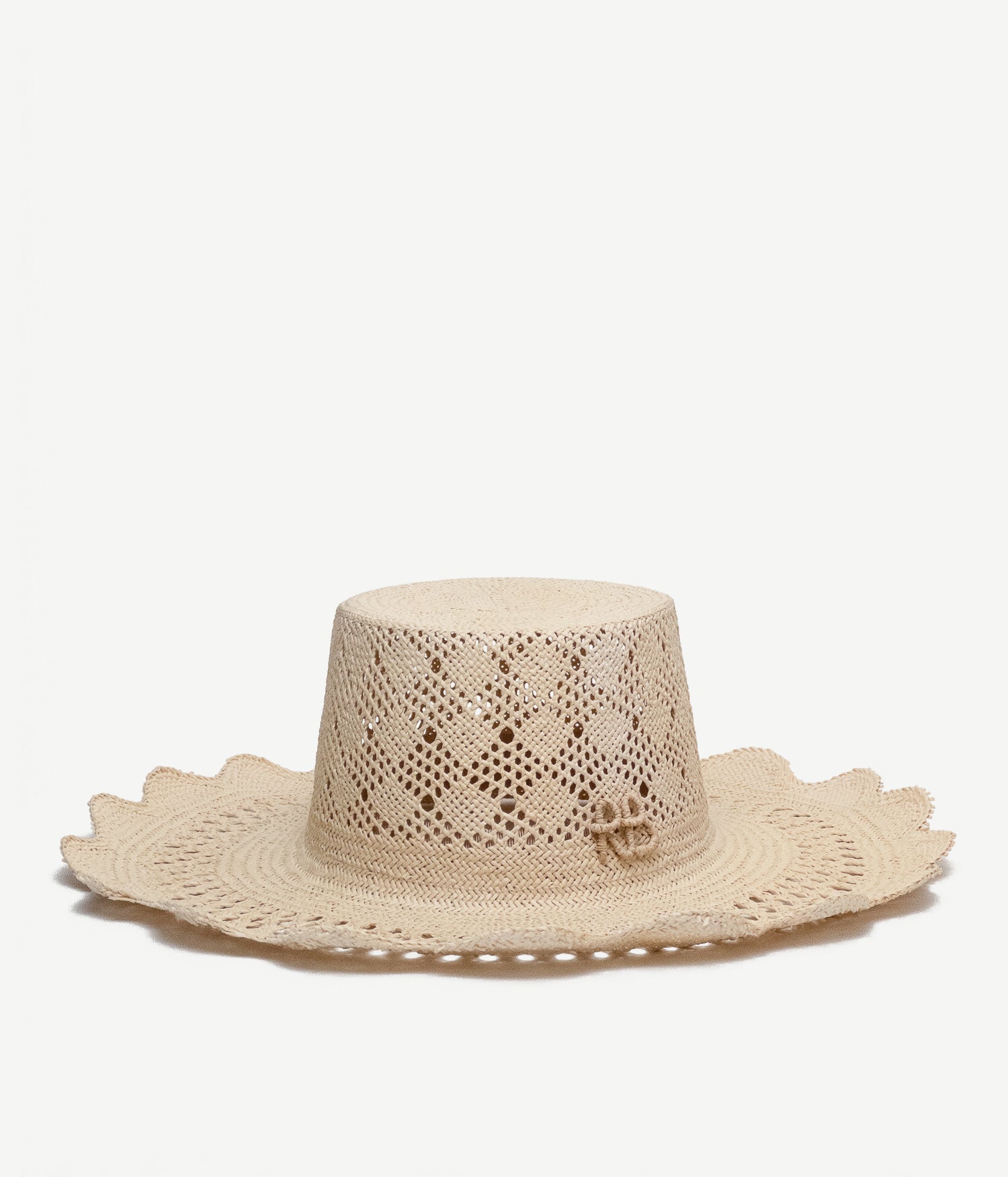 Cut Out-Detail Straw Hat • Ruslan Baginskiy Hats