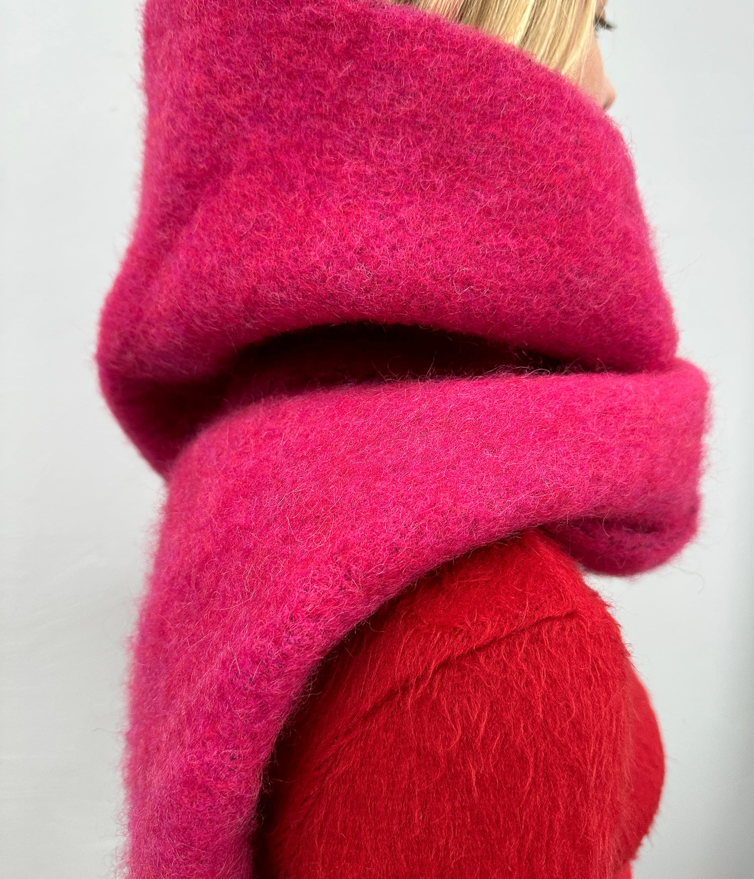 Fringed Alpaca-blend Scarf Mid Fringed Alpaca-blend Scarf Mid