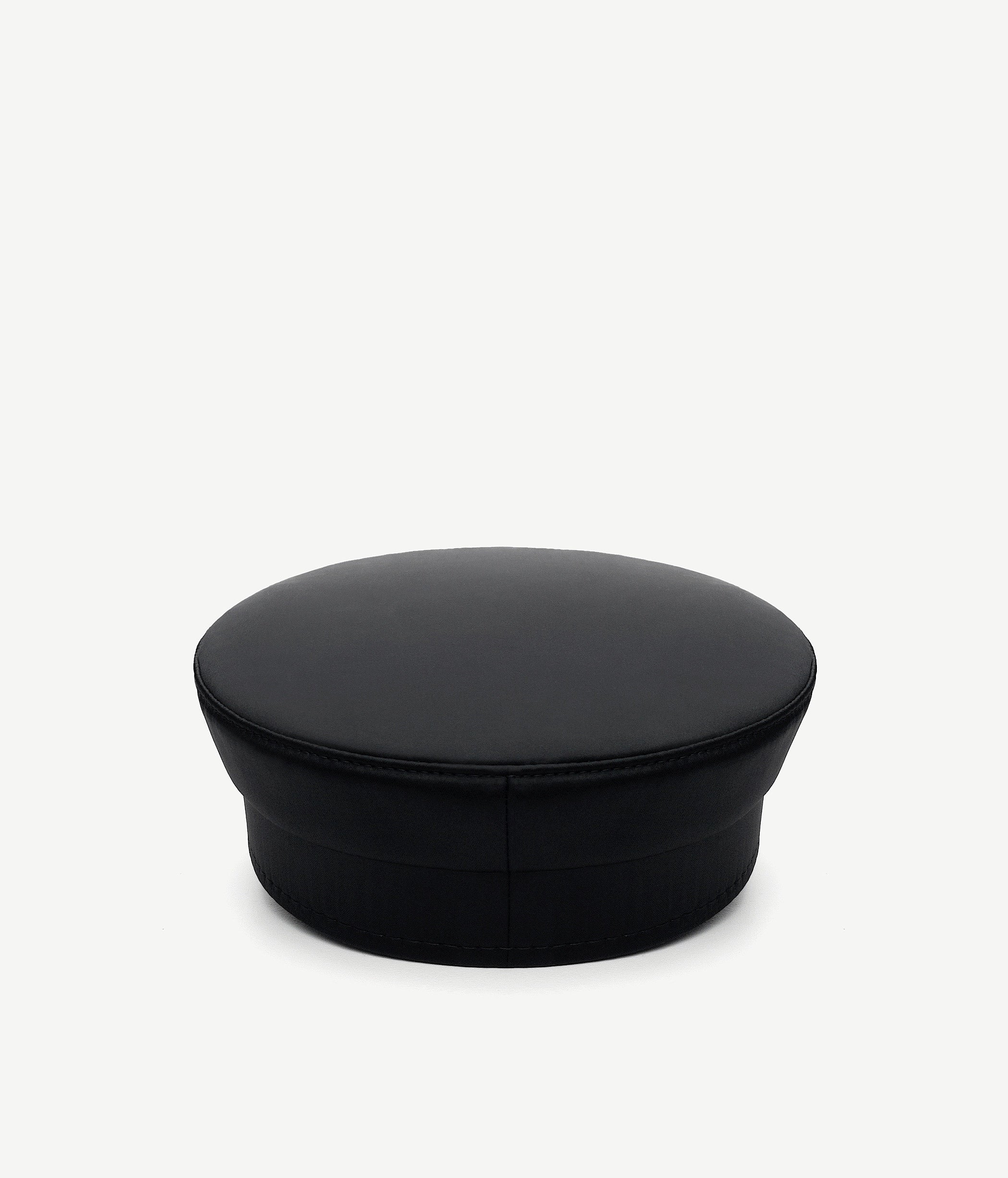 Crystal-embellished Black Satin Baker Boy Cap KPC033-STN-DMD-XXS Ruslan Baginskiy Crystal-embellished Black Satin Baker Boy Cap KPC033-STN-DMD-XXS Ruslan Baginskiy