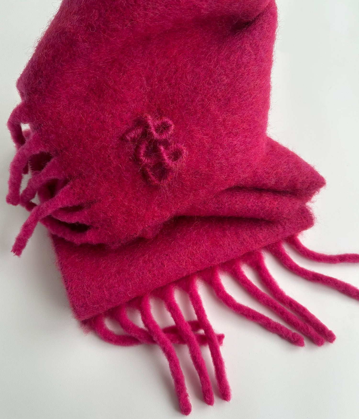 Fringed Alpaca-blend Scarf Mid Fringed Alpaca-blend Scarf Mid