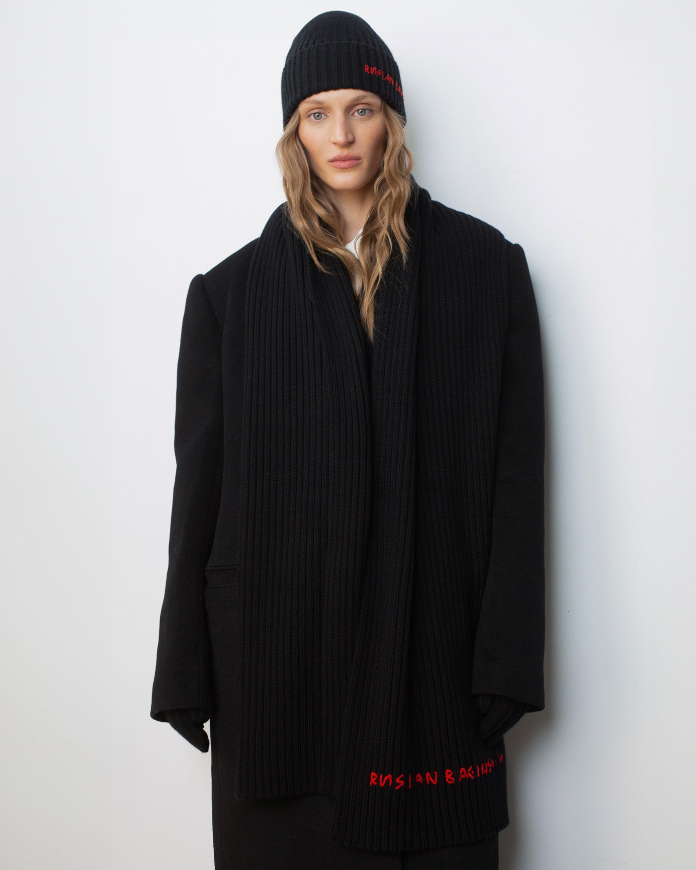 Monogram-embroidered Wool Gloves Monogram-embroidered Wool Gloves