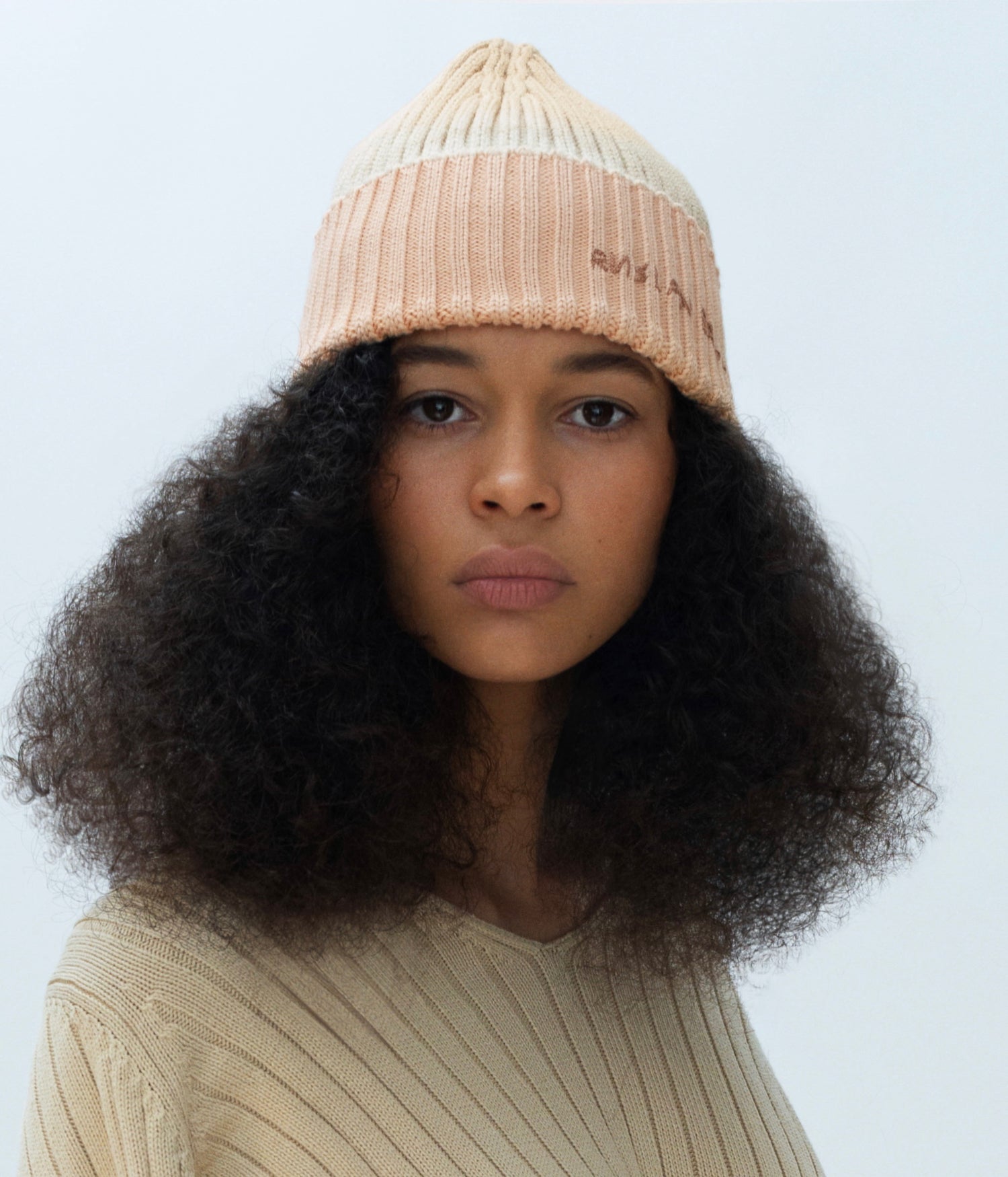 Hand-Dyed Beanie Hat FW2023-2024 ginger