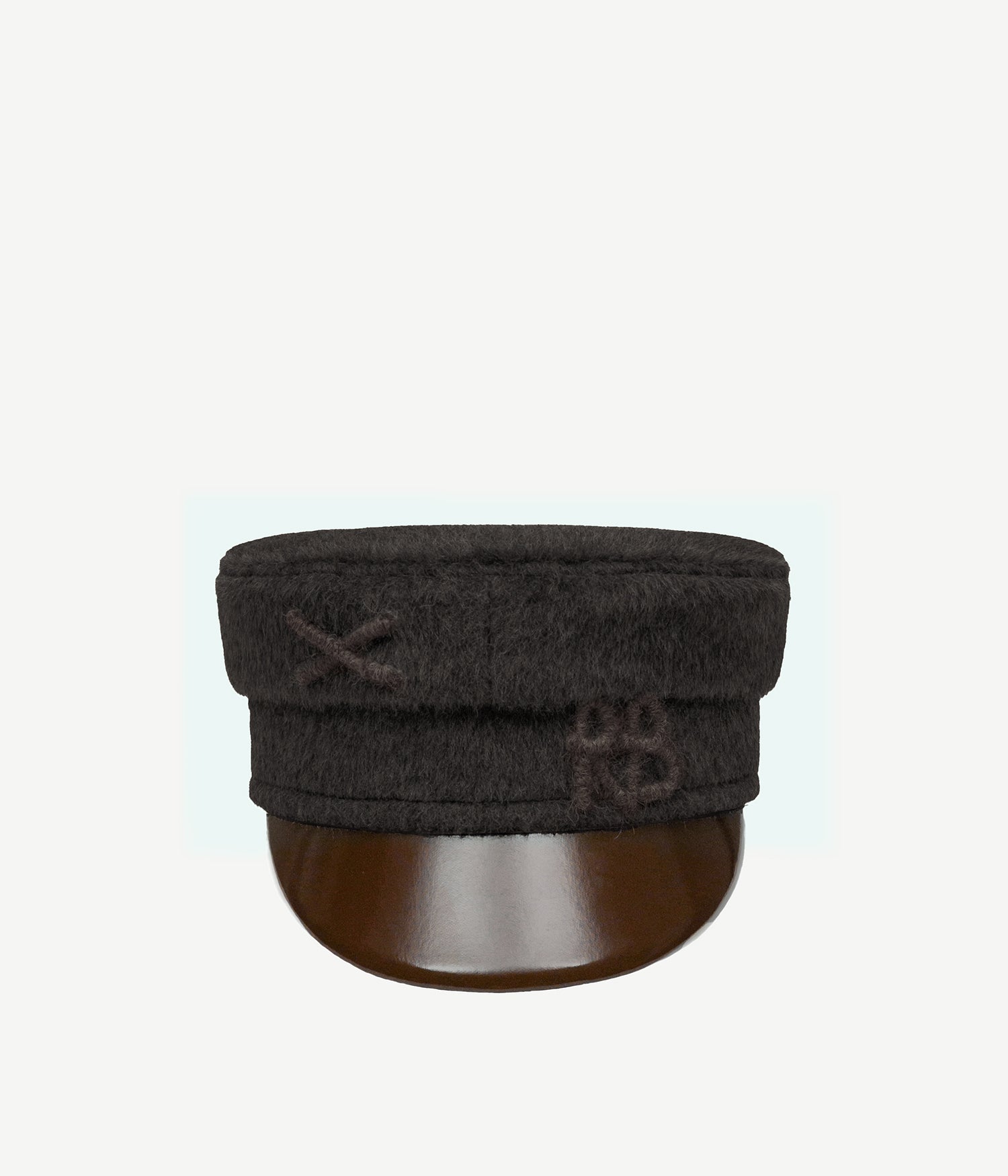 Monogram-embellished Baker Boy Cap Monogram-embellished Baker Boy Cap