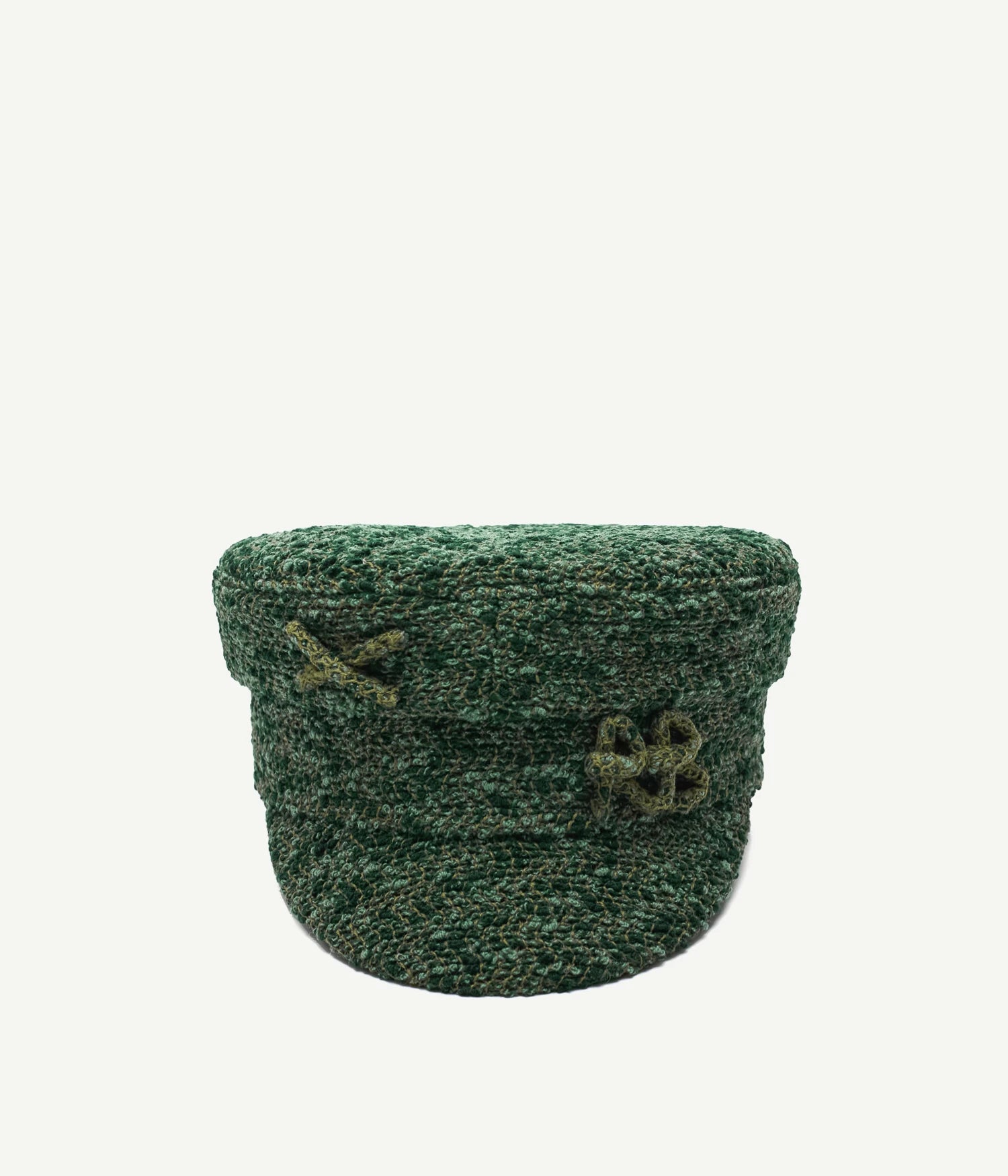 Logo-embellished Boucle Baker Boy Cap Logo-embellished Boucle Baker Boy Cap