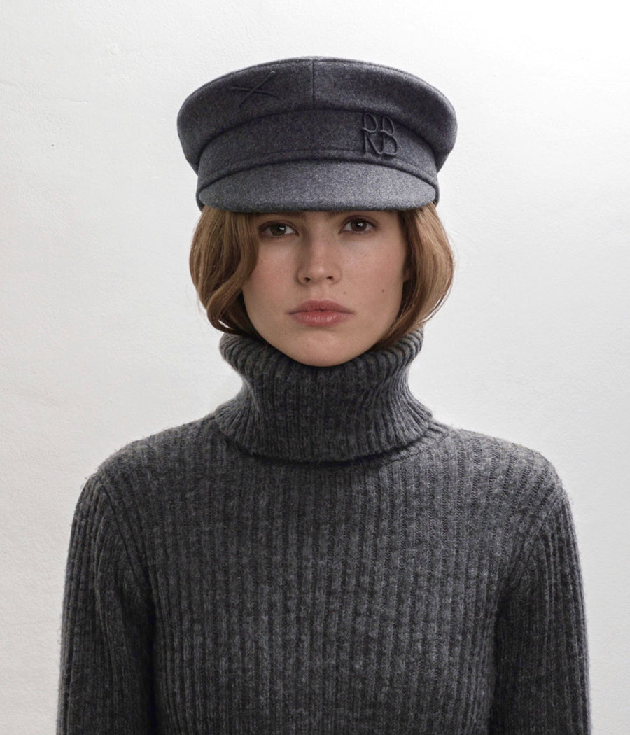 ruslan baginskiy Monogram Embellished Baker Boy Cap FW23-24 KPC030-WP-WRB-XXS ruslan baginskiy Monogram Embellished Baker Boy Cap FW23-24 KPC030-WP-WRB-XXS