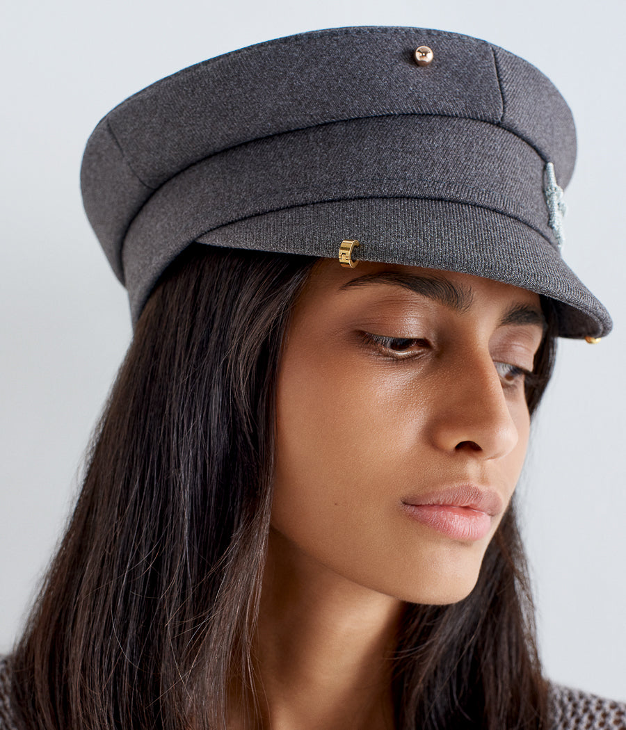 Pierced Baker Boy Cap Pierced Baker Boy Cap