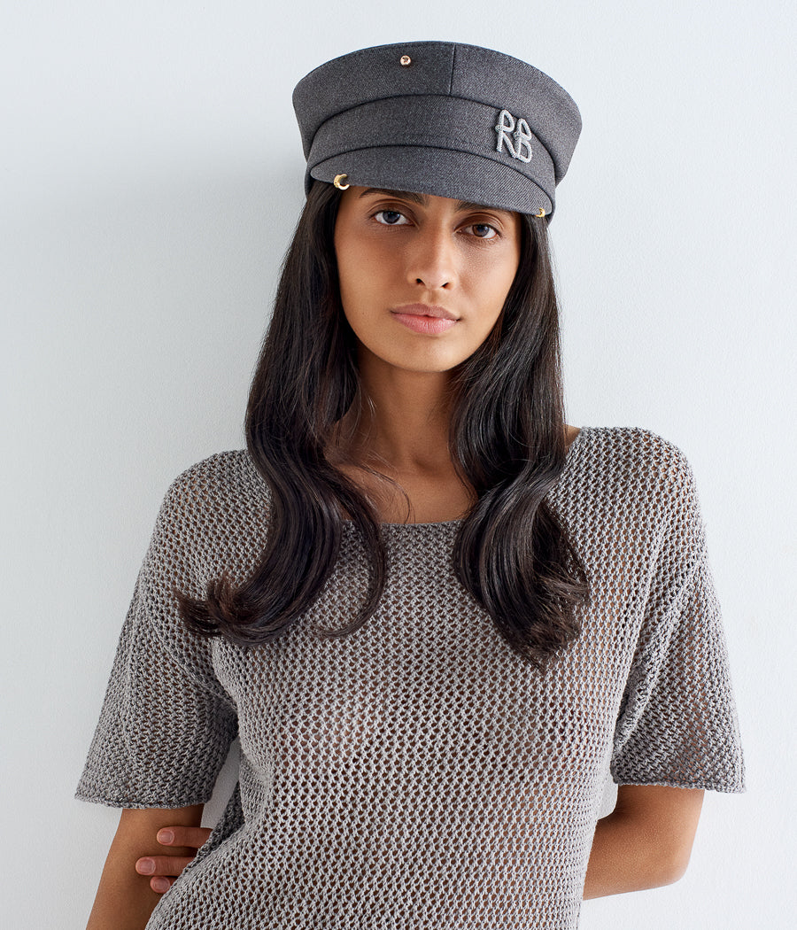 Pierced Baker Boy Cap Pierced Baker Boy Cap