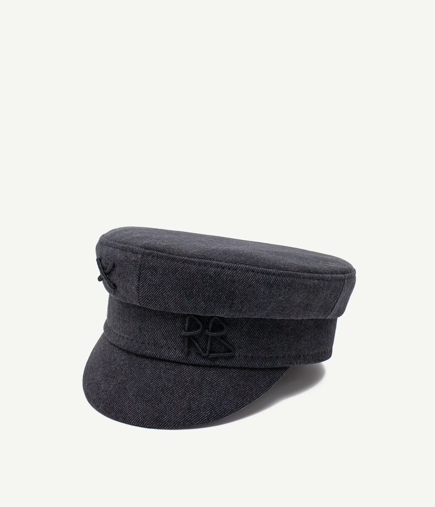 Logo-embellished Denim Baker Boy Cap Logo-embellished Denim Baker Boy Cap