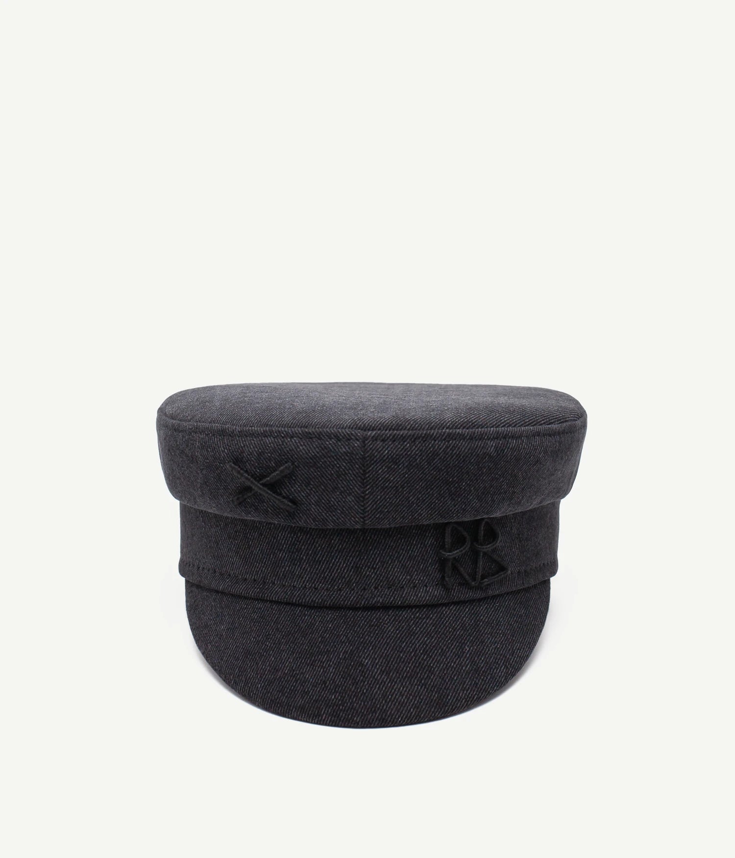 Logo-embellished Denim Baker Boy Cap Logo-embellished Denim Baker Boy Cap