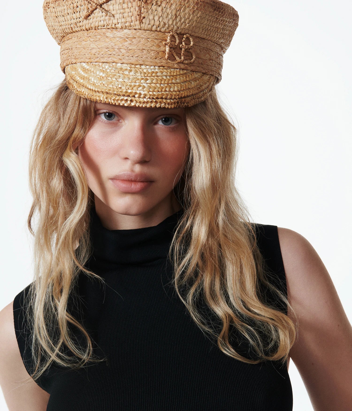 Wheat Spikes Embellished "Sunburnt" Baker Boy Cap Wheat Spikes Embellished "Sunburnt" Baker Boy Cap