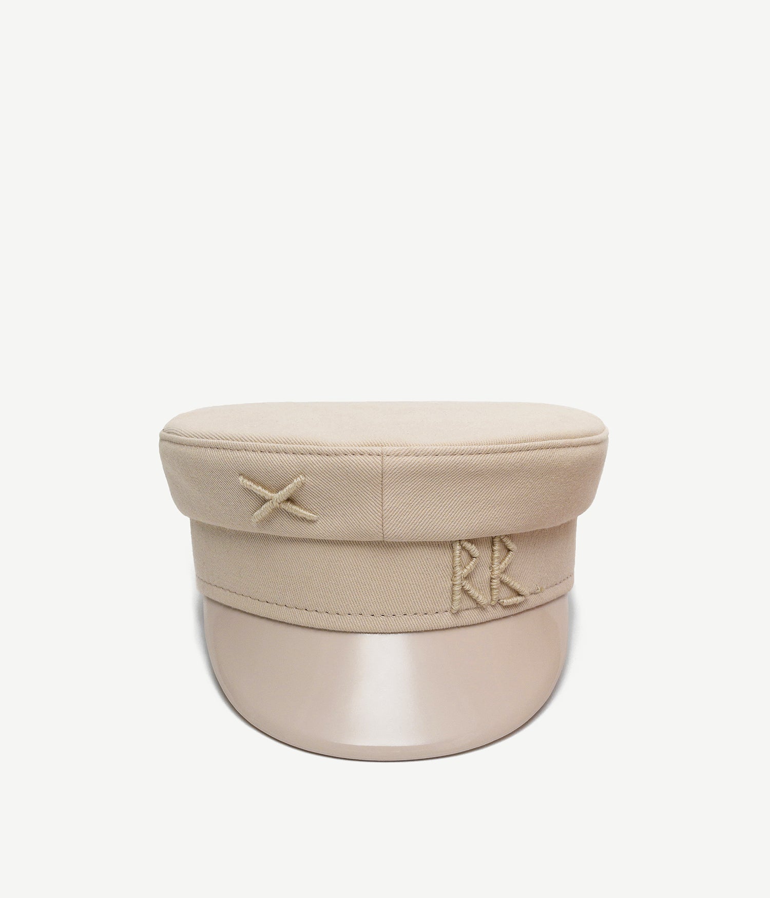 Monogram-Embellished Baker Boy Cap Monogram-Embellished Baker Boy Cap