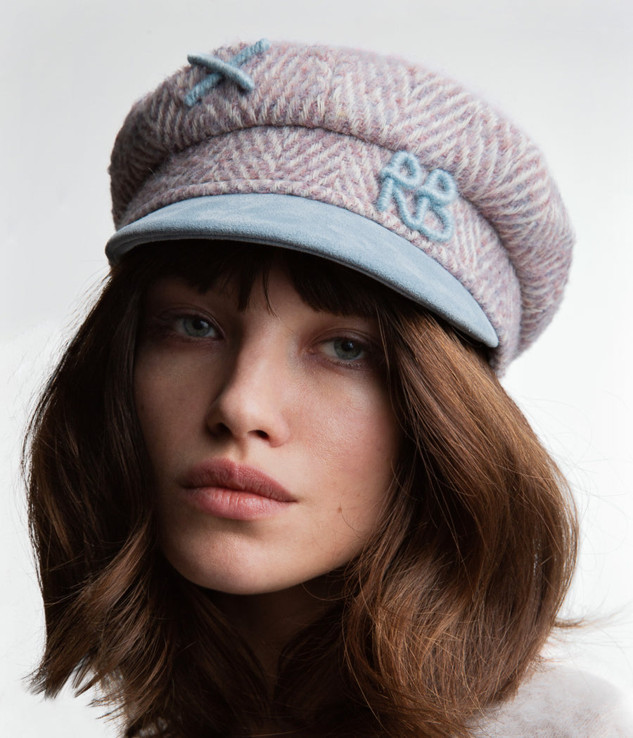 Herringbone-wool Baker Boy Cap • Ruslan Baginskiy Hats