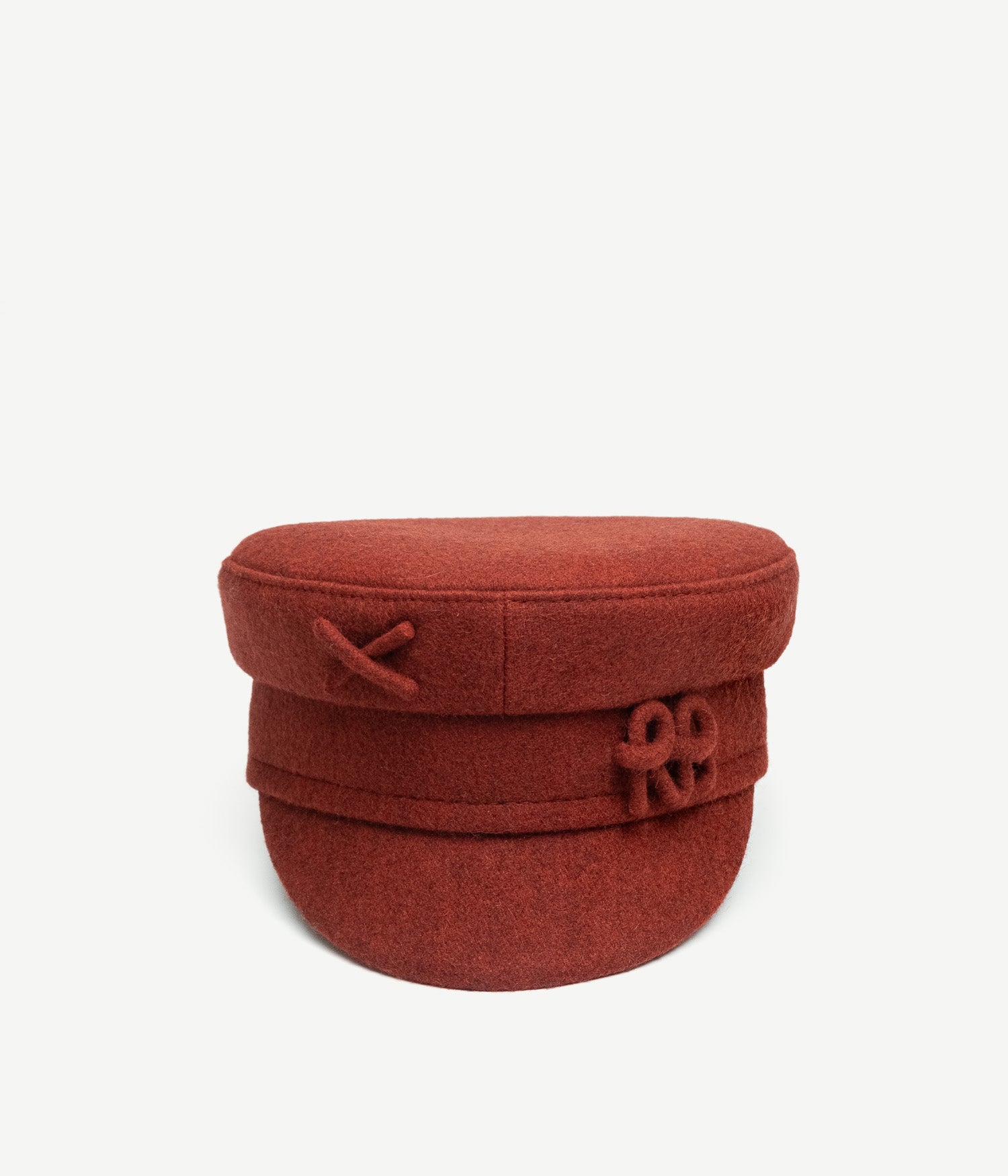 Monogram-embellished Baker Boy Cap Monogram-embellished Baker Boy Cap