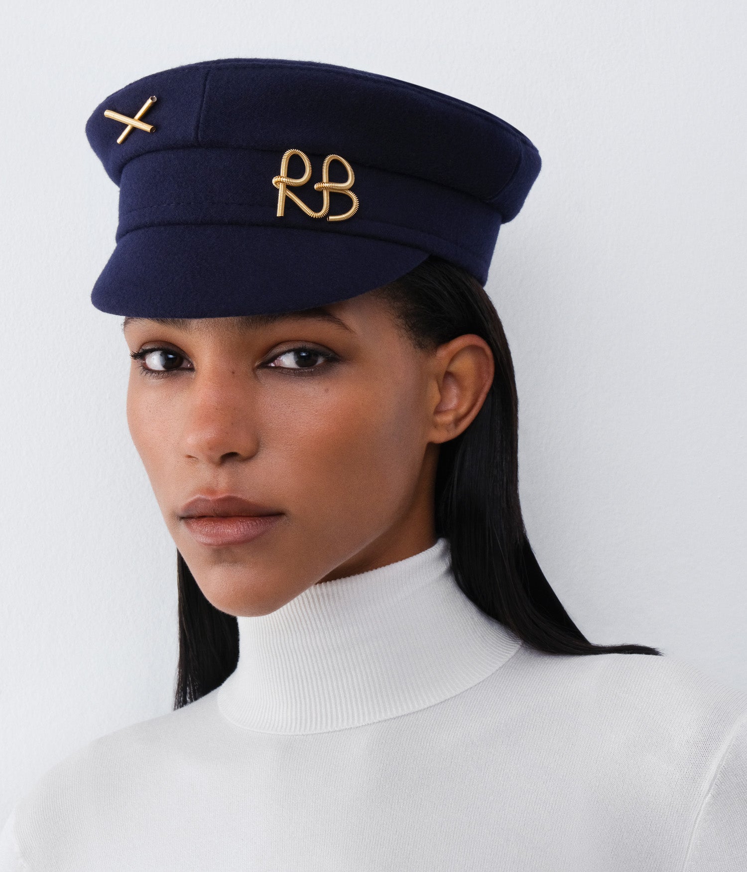 Logo-embellished Baker Boy Cap • Ruslan Baginskiy Hats
