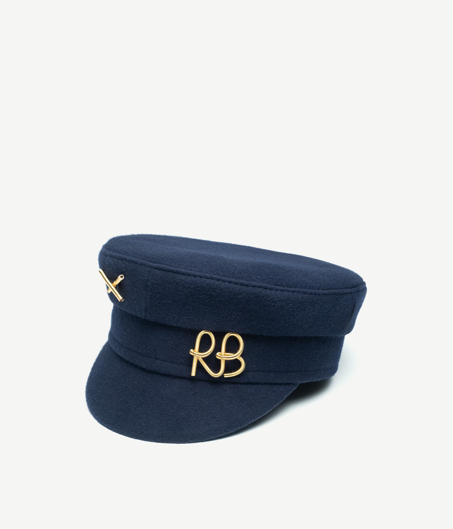 RUSLAN BAGINSKIY ベイカーボーイハット Ruslan Baginskiy Embroidered Monogram Baker Boy Hat | Black | FARFETCH