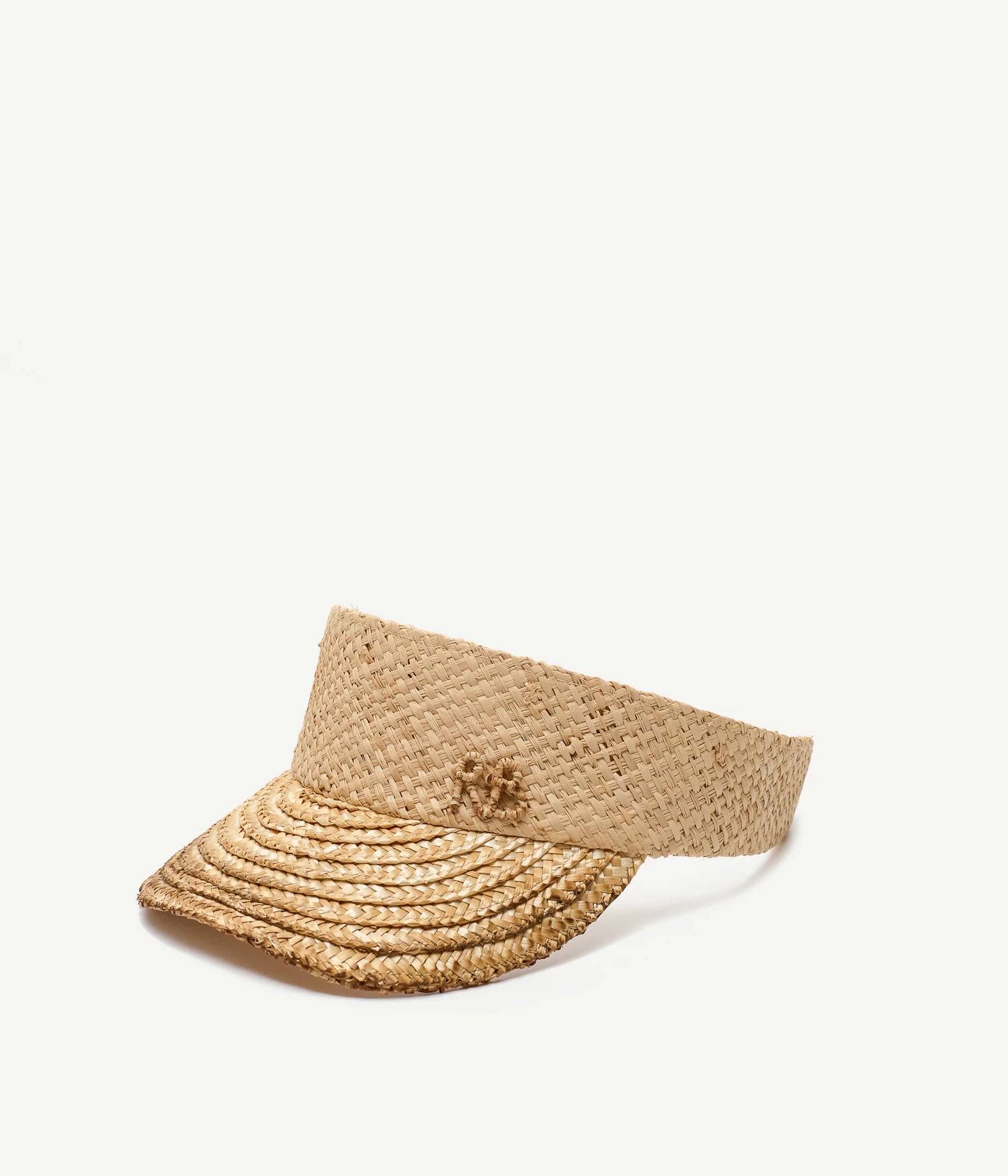 Wheat Spikes Embellished "Sunburnt" Visor Wheat Spikes Embellished "Sunburnt" Visor
