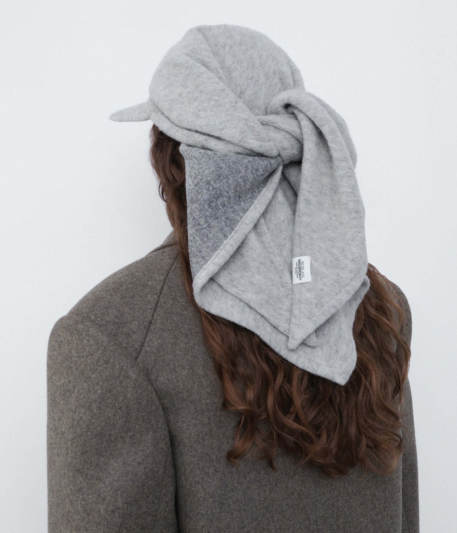 Logo-patch Wool-Blend Scarf Visor Logo-patch Wool-Blend Scarf Visor