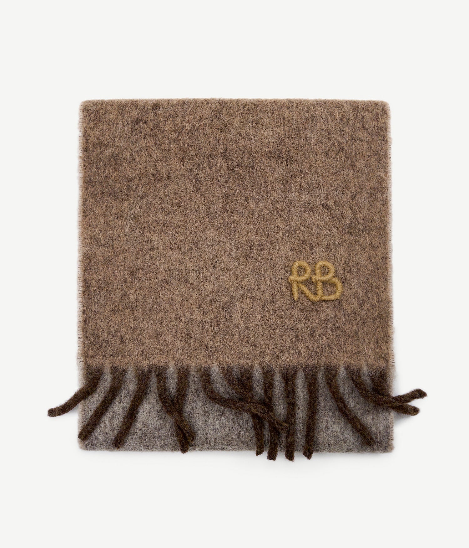 Fringed Alpaca-blend Scarf Max • Ruslan Baginskiy Hats