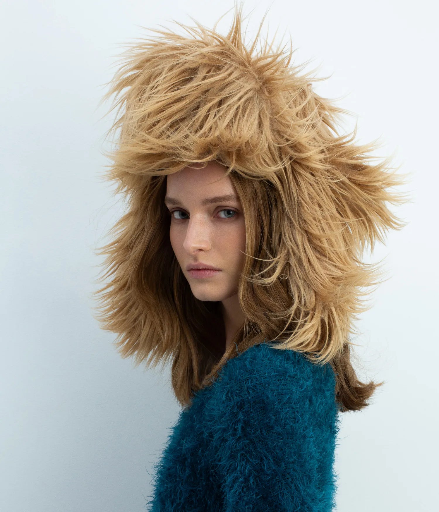 帽子 VIVIANO / H05 Heart Pattern Fur Aviator Faux-Fur Aviator Hat • Ruslan Baginskiy Hats & Accessories