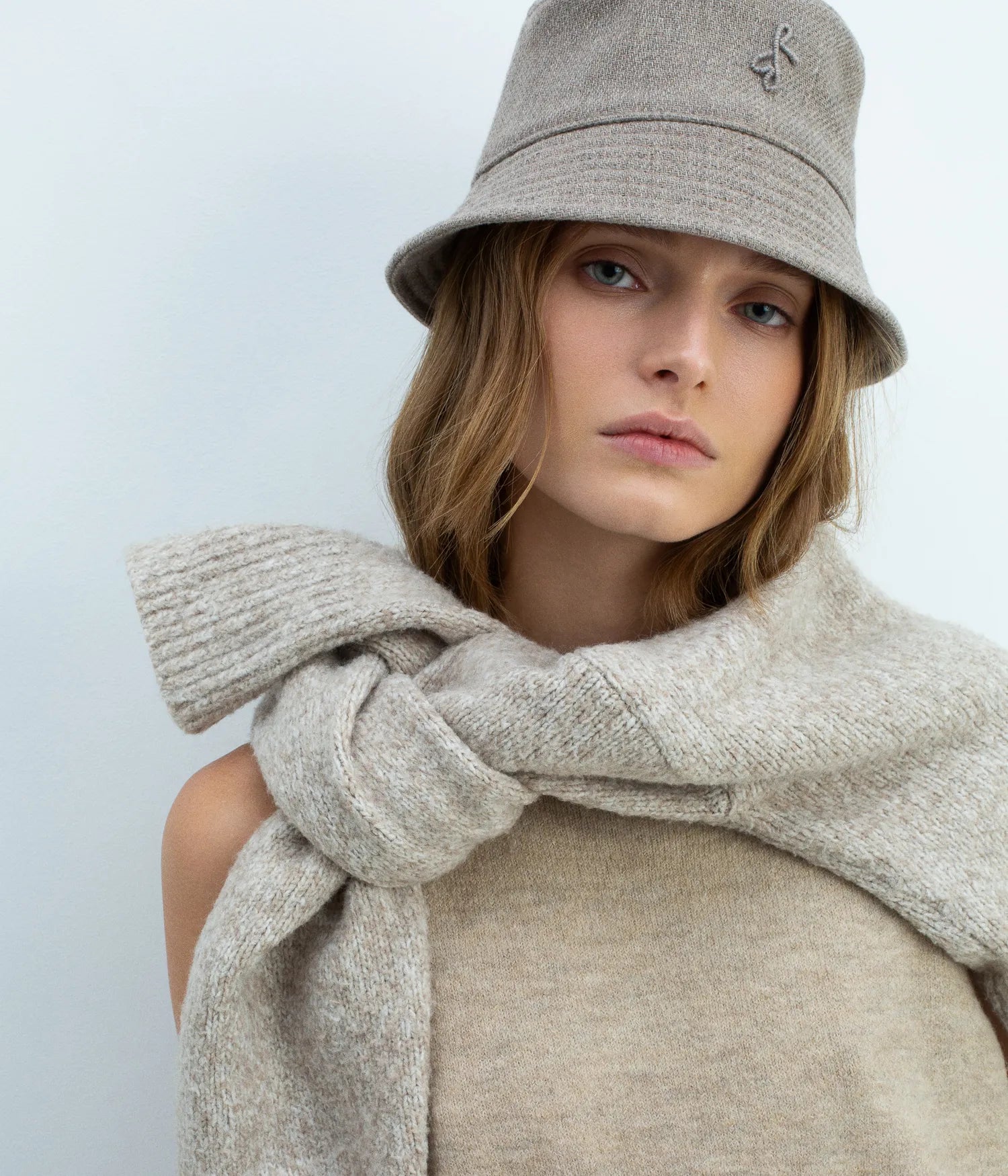 Monogram-embellished Bucket Hat Monogram-embellished Bucket Hat
