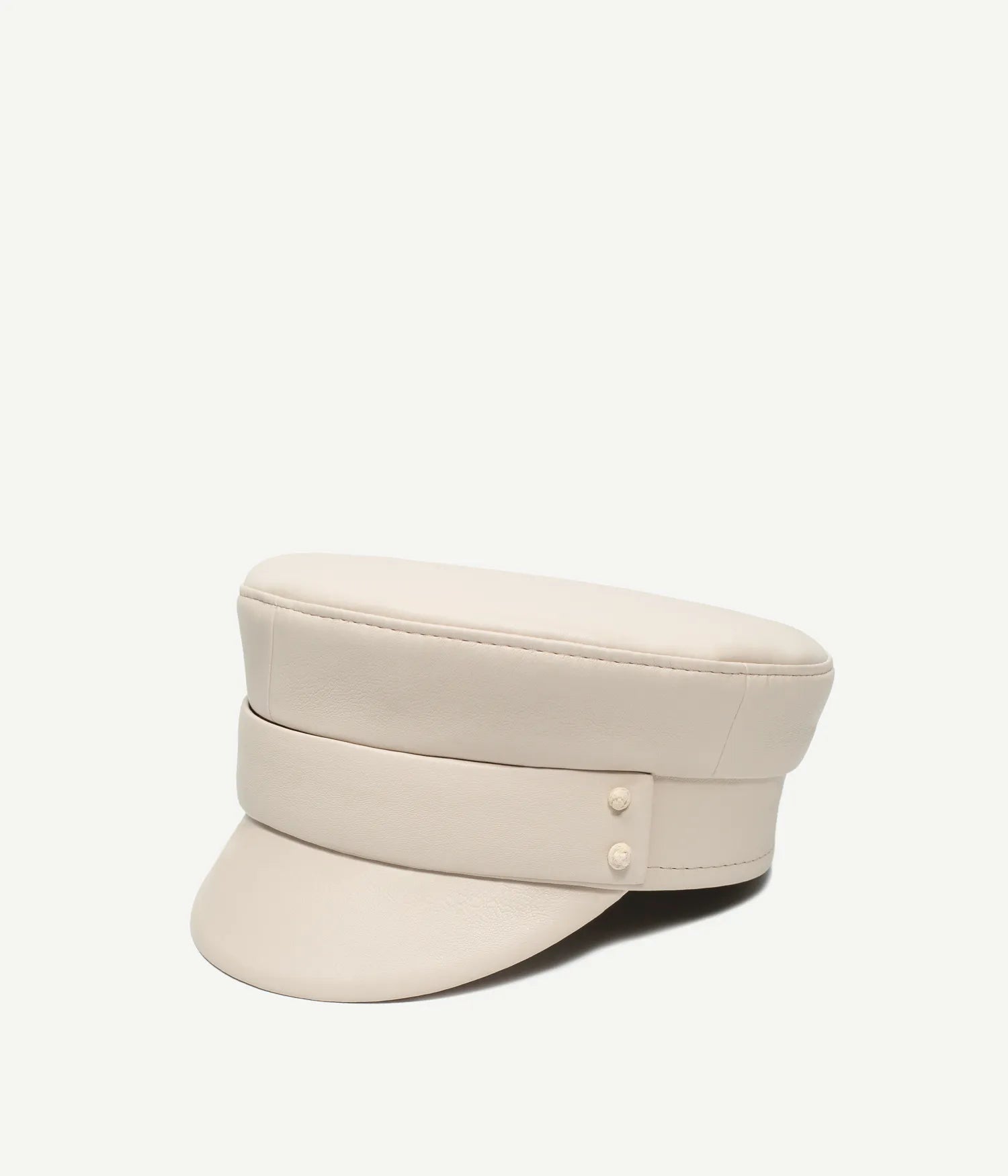 Faux-Leather Belted Baker Boy Cap Faux-Leather Belted Baker Boy Cap