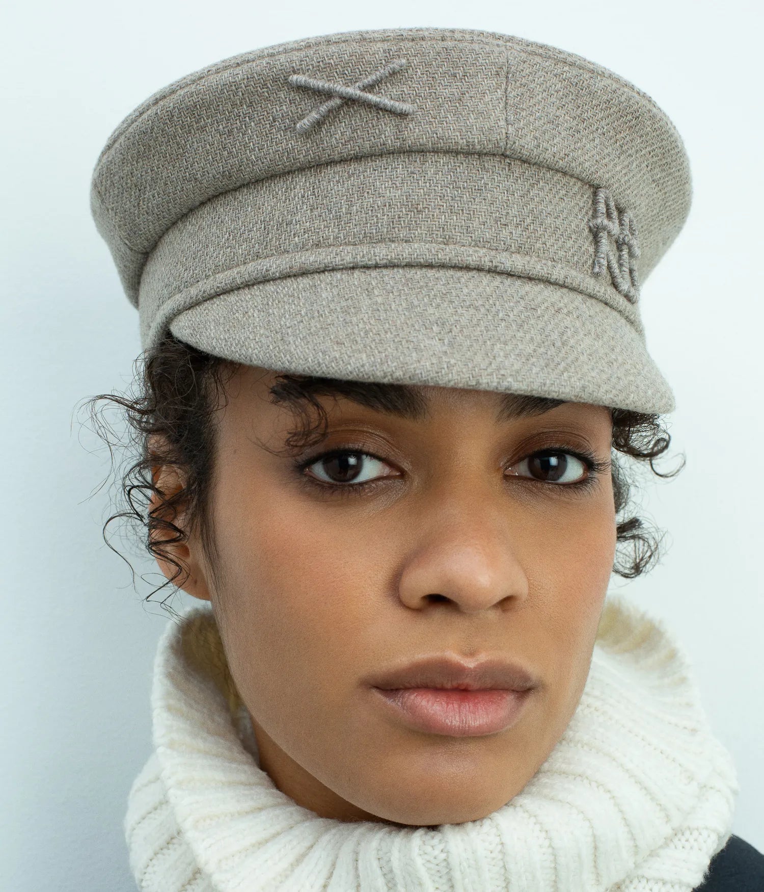 Logo-embellished Baker Boy Cap Logo-embellished Baker Boy Cap