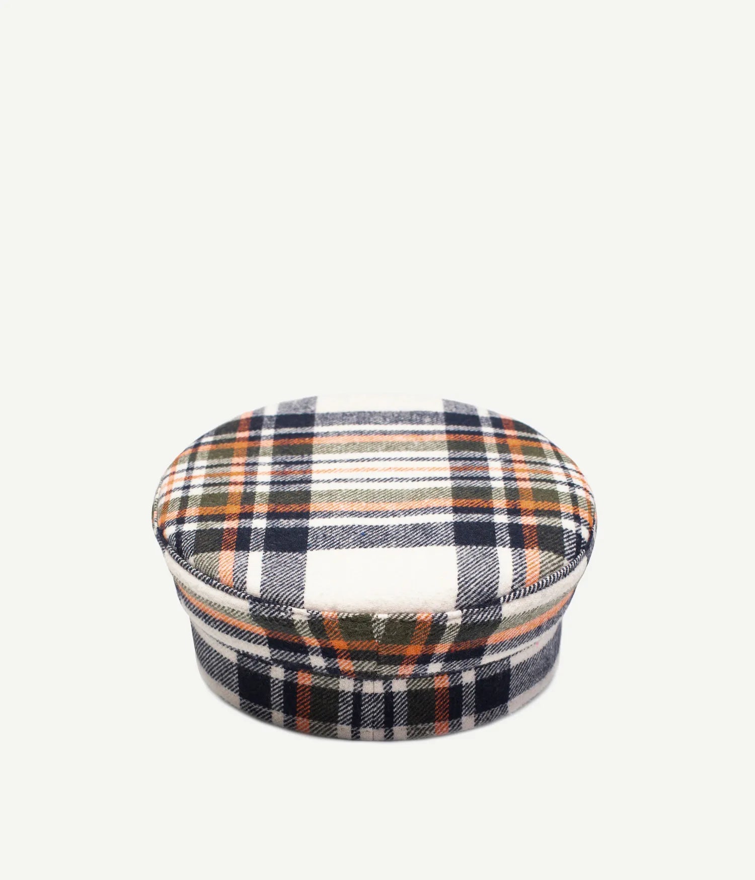 Logo-embellished Plaid Baker Boy Cap Logo-embellished Plaid Baker Boy Cap
