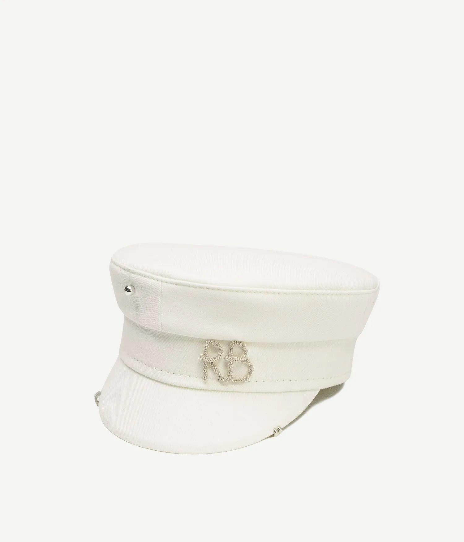 Pierced Logo-plaque Baker Boy Cap Pierced Logo-plaque Baker Boy Cap