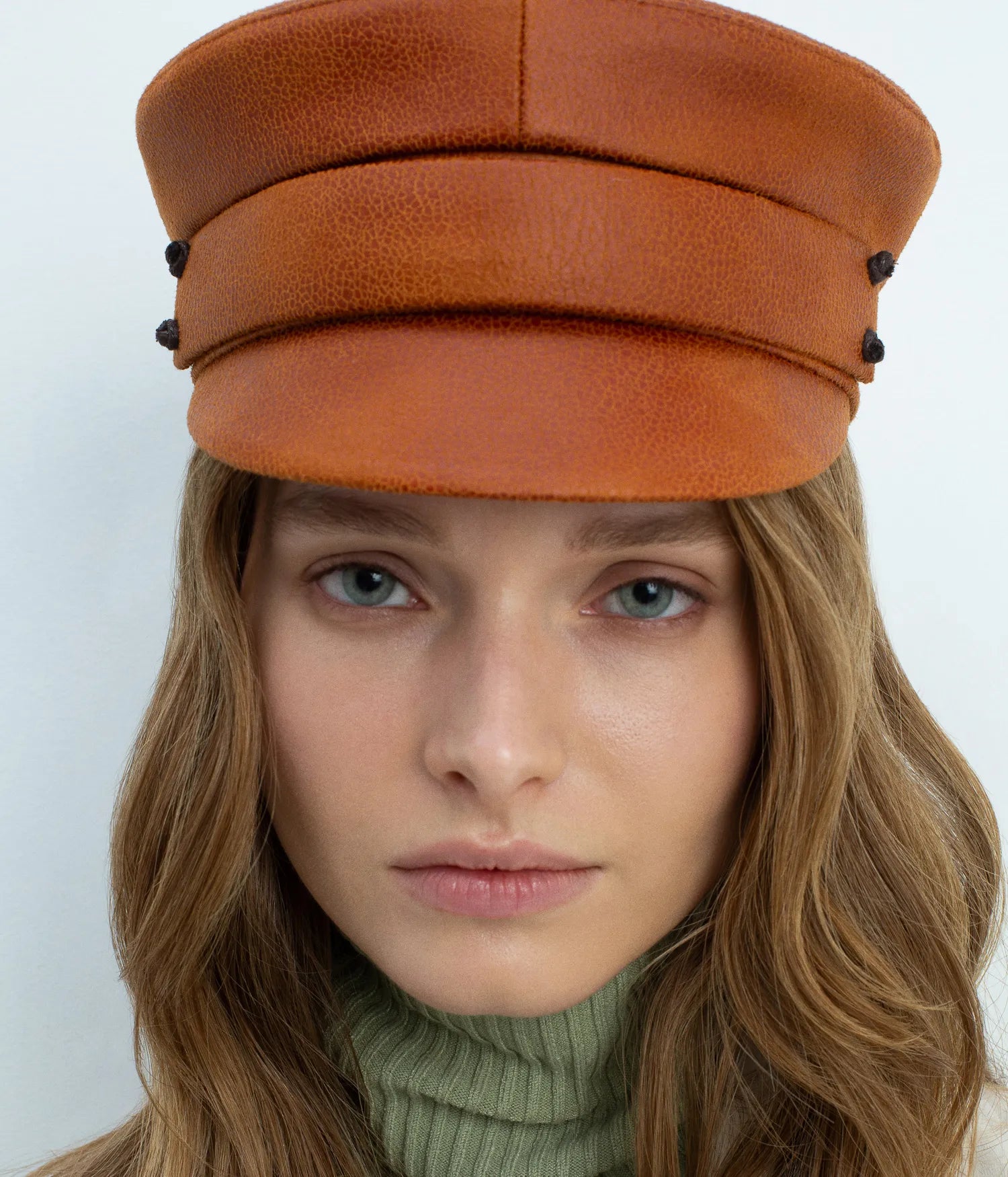 RUSLAN BAGINSKIY キャスケットM Faux-Leather Belted Baker Boy Cap • Ruslan Baginskiy Hats
