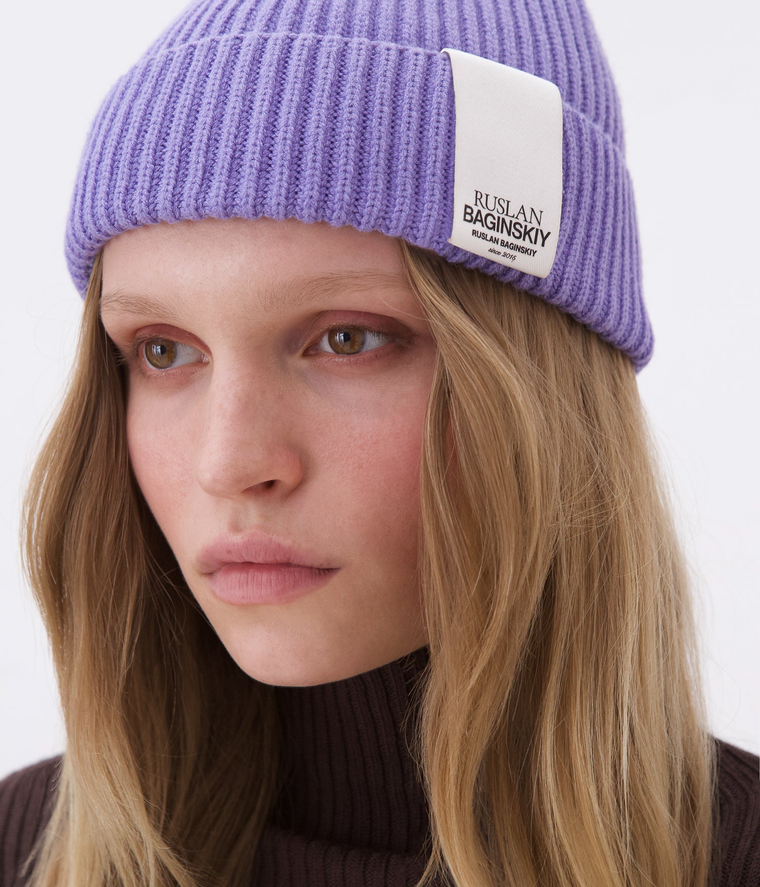 Appliquéd Wool-blend beanie BN800-VWNE Appliquéd Wool-blend beanie BN800-VWNE