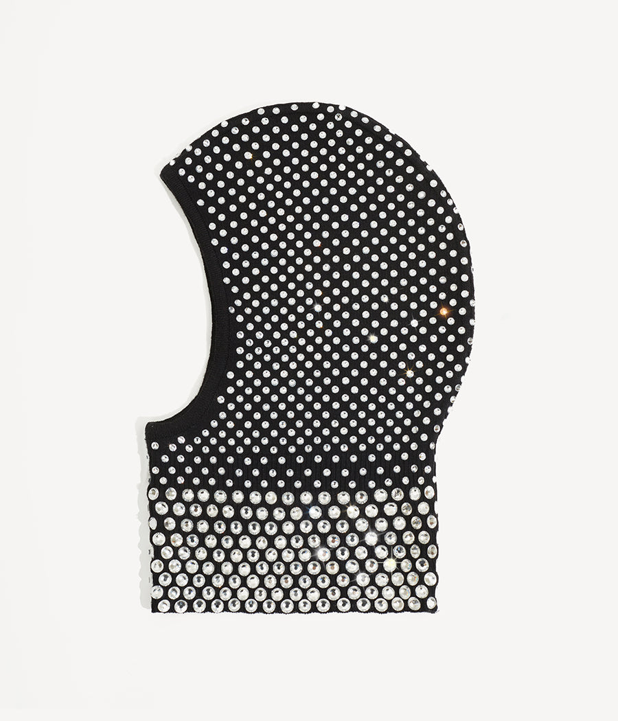 Crystal-embellished Balaclava Mask Hat BLK100-WA-DMD-OS Ruslan Baginskiy Crystal-embellished Balaclava Mask Hat BLK100-WA-DMD-OS Ruslan Baginskiy
