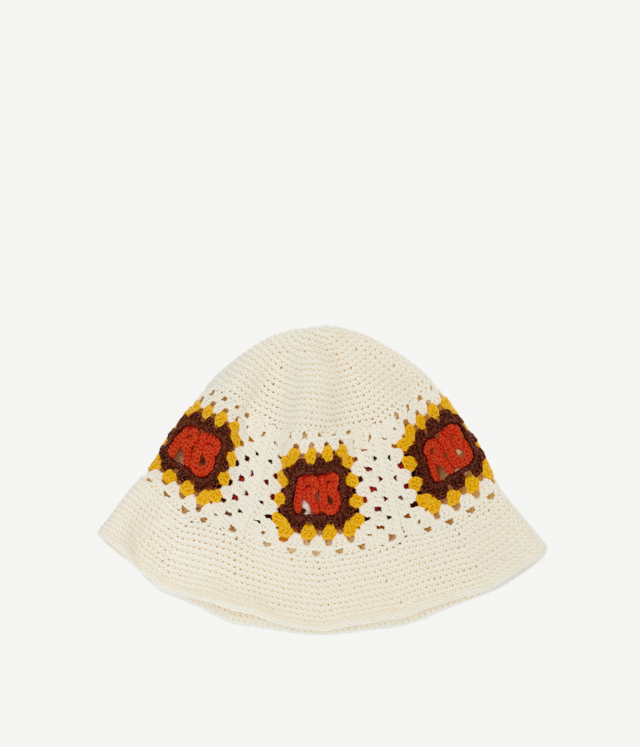 Monogram-embellished Knitted Bucket Hat SM