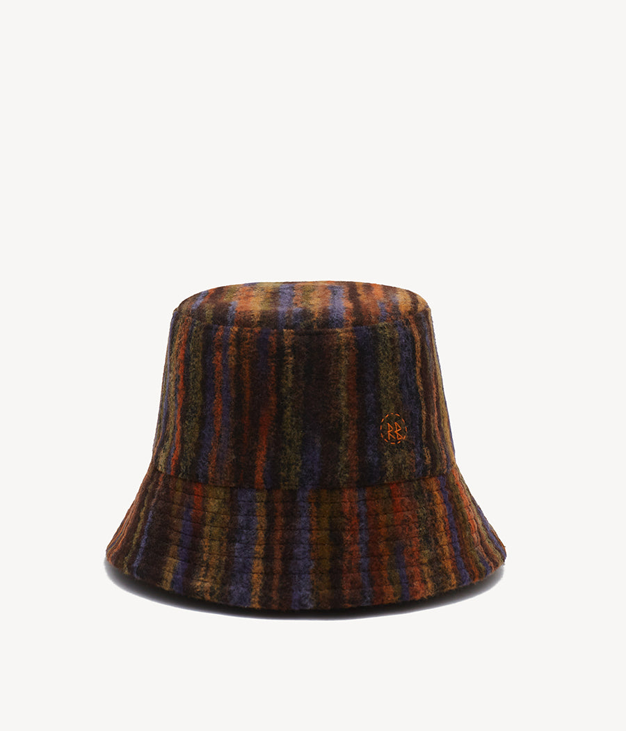 Monogram-embellished Lampshade Bucket Hat Xs