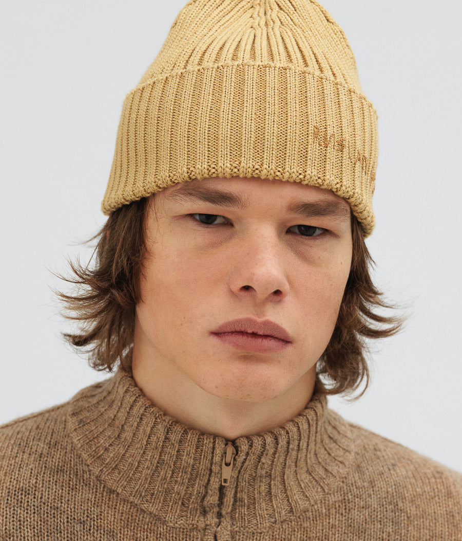 Logo-Embroidered Wool and Cashmere-Blend Beanie