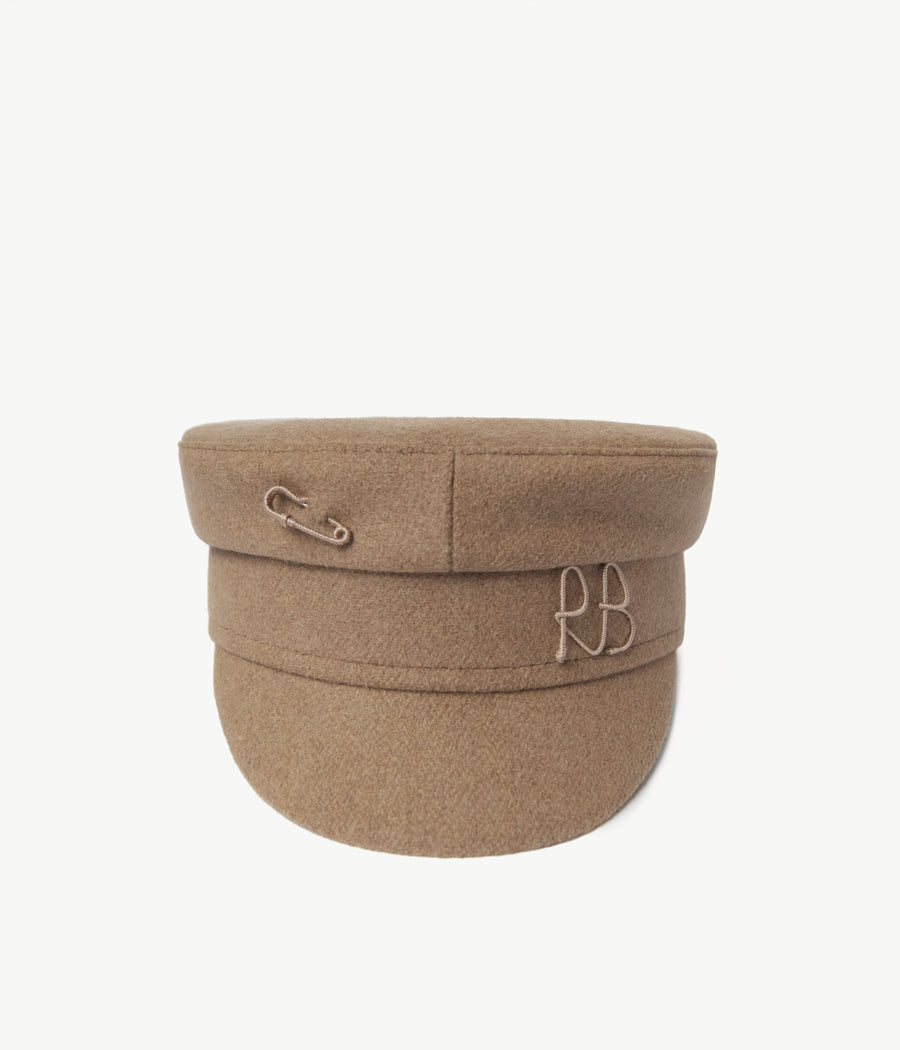 ハット RUSLAN BAGINSKIY SS25 (KPC070 CBHRKHAKI) Crystal-embellished Cotton Baker Boy Cap • Ruslan Baginskiy