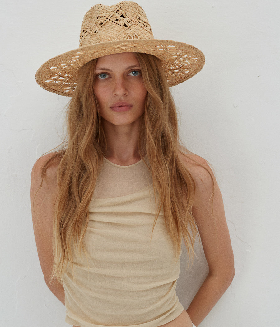 Monogram-embellished Fedora Hat FDR036-STR-DRK-SRB-XS Ruslan Baginskiy Monogram-embellished Fedora Hat FDR036-STR-DRK-SRB-XS Ruslan Baginskiy
