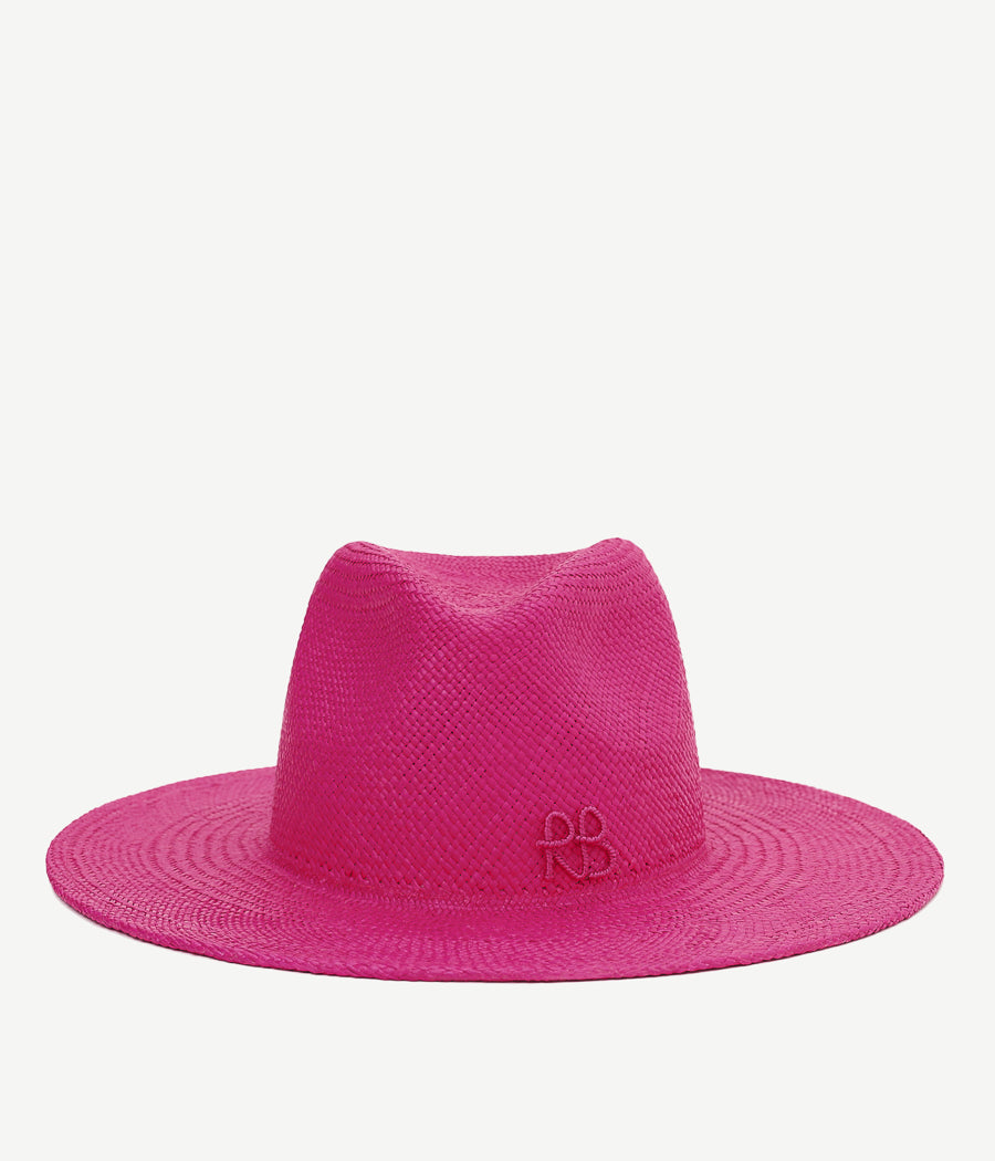 Monogram-embellished Fedora Hat FDR038-STR-WRB-XS Ruslan Baginskiy Monogram-embellished Fedora Hat FDR038-STR-WRB-XS Ruslan Baginskiy